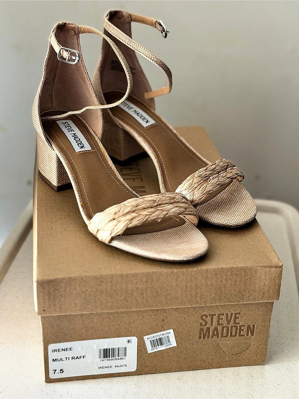 Steve Madden Irenee Sandal Ankle Strap Heels US 7.5